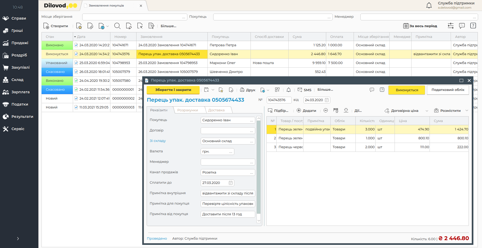 Пользовательские реквизиты
