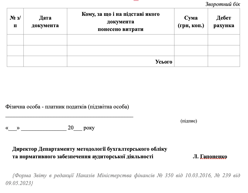 Авансовий звіт: коли він потрібен, зразок заповнення